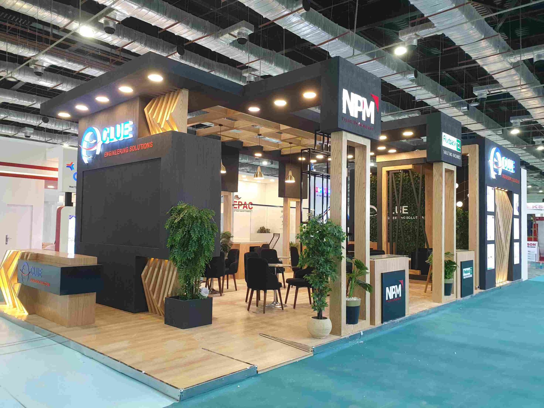 Clue Engineering Solutions' booth at Pharmaconex 2021