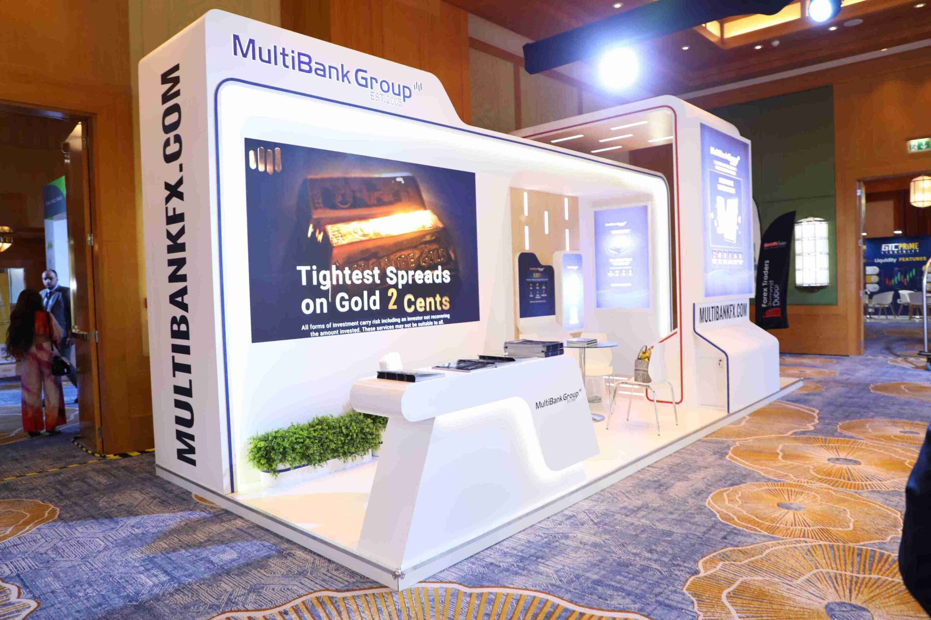 MultiBank Group booth at the Forex Traders Summits Dubai 2023