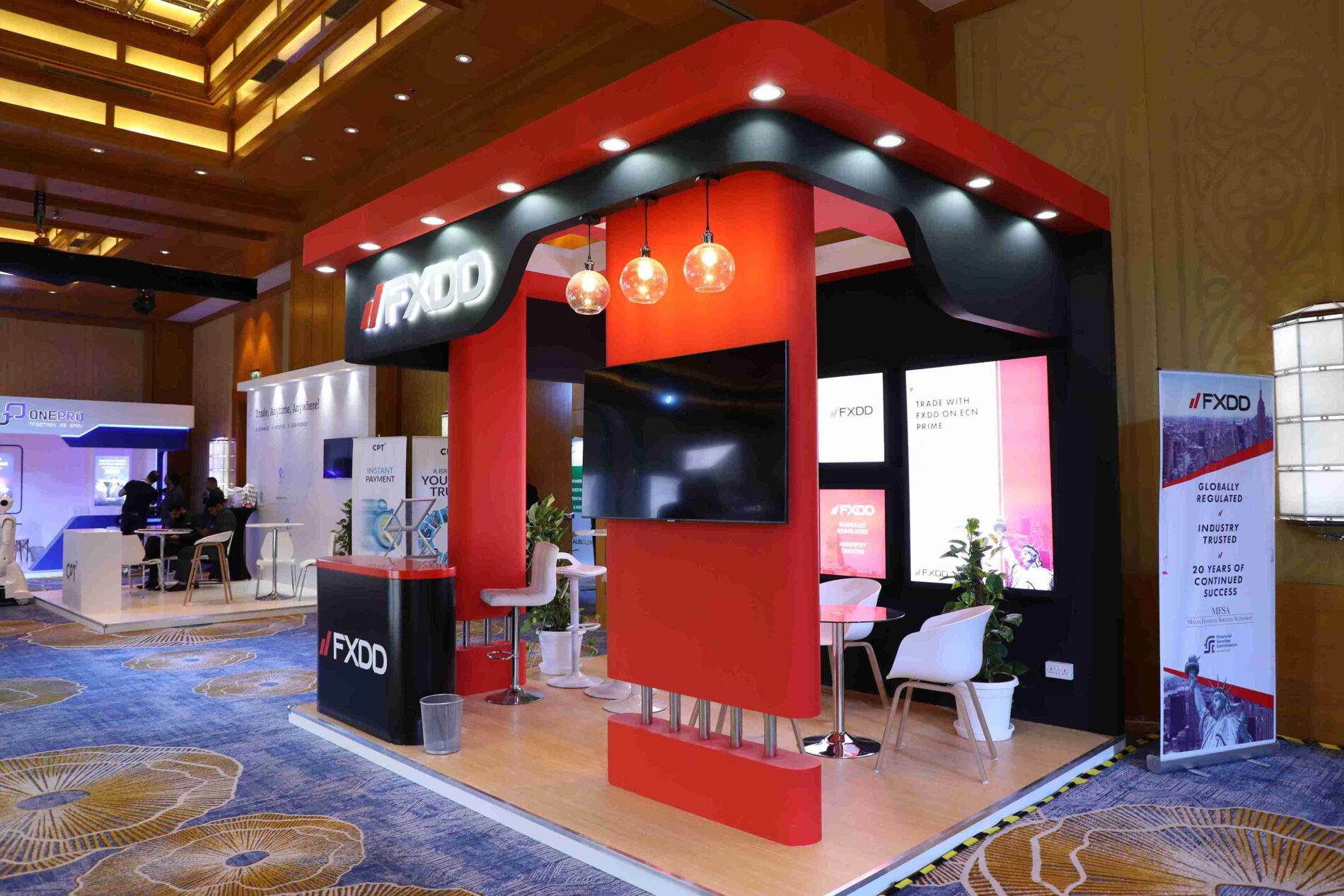 FEXDD booth at the Forex Traders Summits Dubai 2023