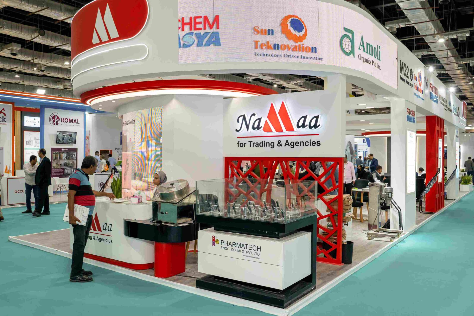Namaa for Trading & Agencies Booth at Pharmaconex Exhibition 2023