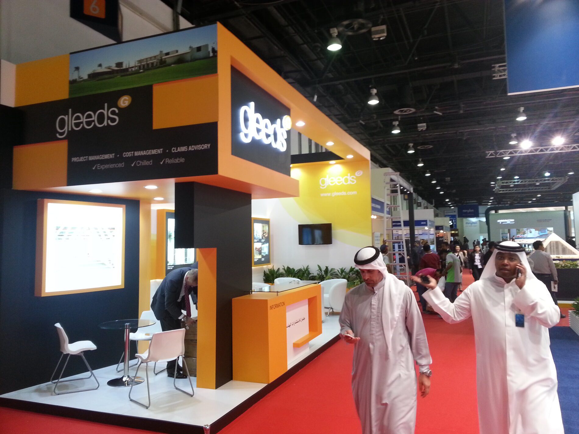 Gleeds Construction Consultancy Egypt S.A.E. booth at Cityscape 2013 in the UAE