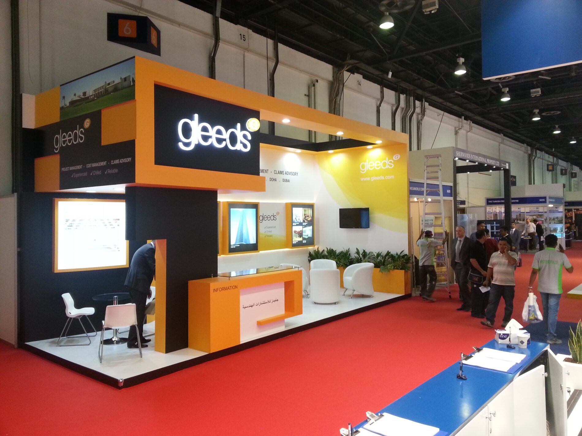 Gleeds Construction Consultancy Egypt S.A.E. booth at Cityscape 2013 in the UAE