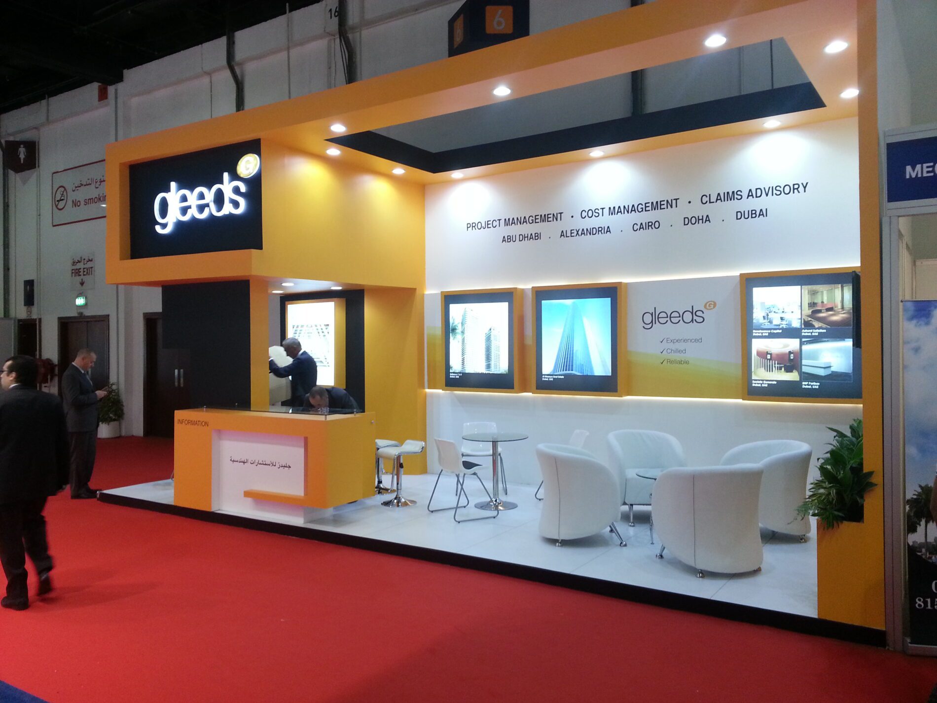Gleeds Construction Consultancy Egypt S.A.E. booth at Cityscape 2013 in the UAE
