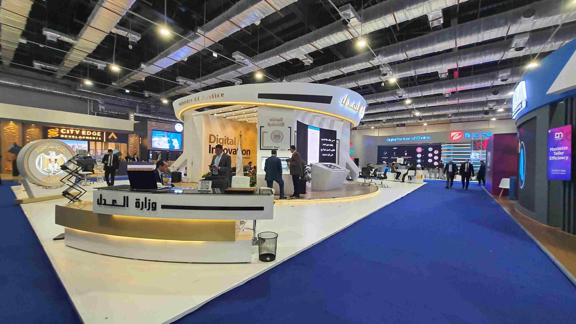 Ministry of Justice Egypt booth at ICT 2020,