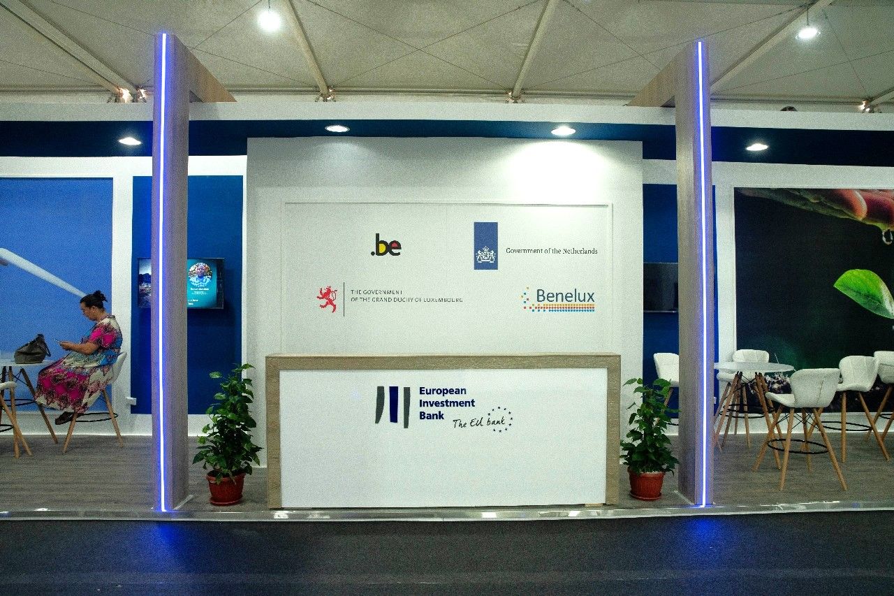 European Investment Bank (EIB) booth at COP27 in Sharm El Sheikh