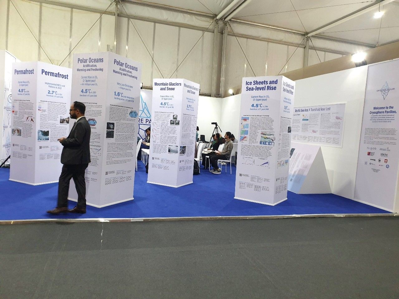 ICCI (Islamic Chamber of Commerce, Industry, and Agriculture) booth at COP27 in Sharm El Sheikh