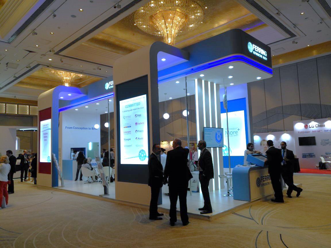 Ferring Pharmaceuticals booth at MEFS 2017 in the UAE