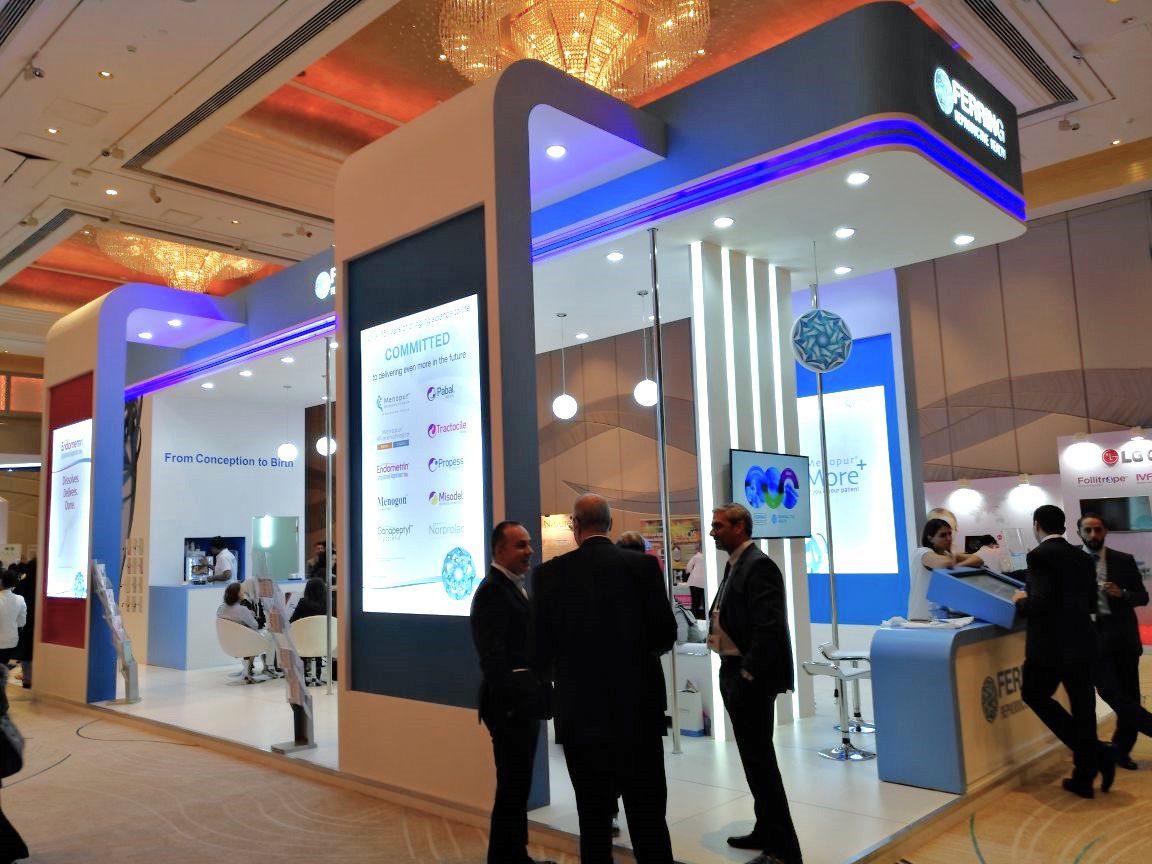 Ferring Pharmaceuticals booth at MEFS 2017 in the UAE