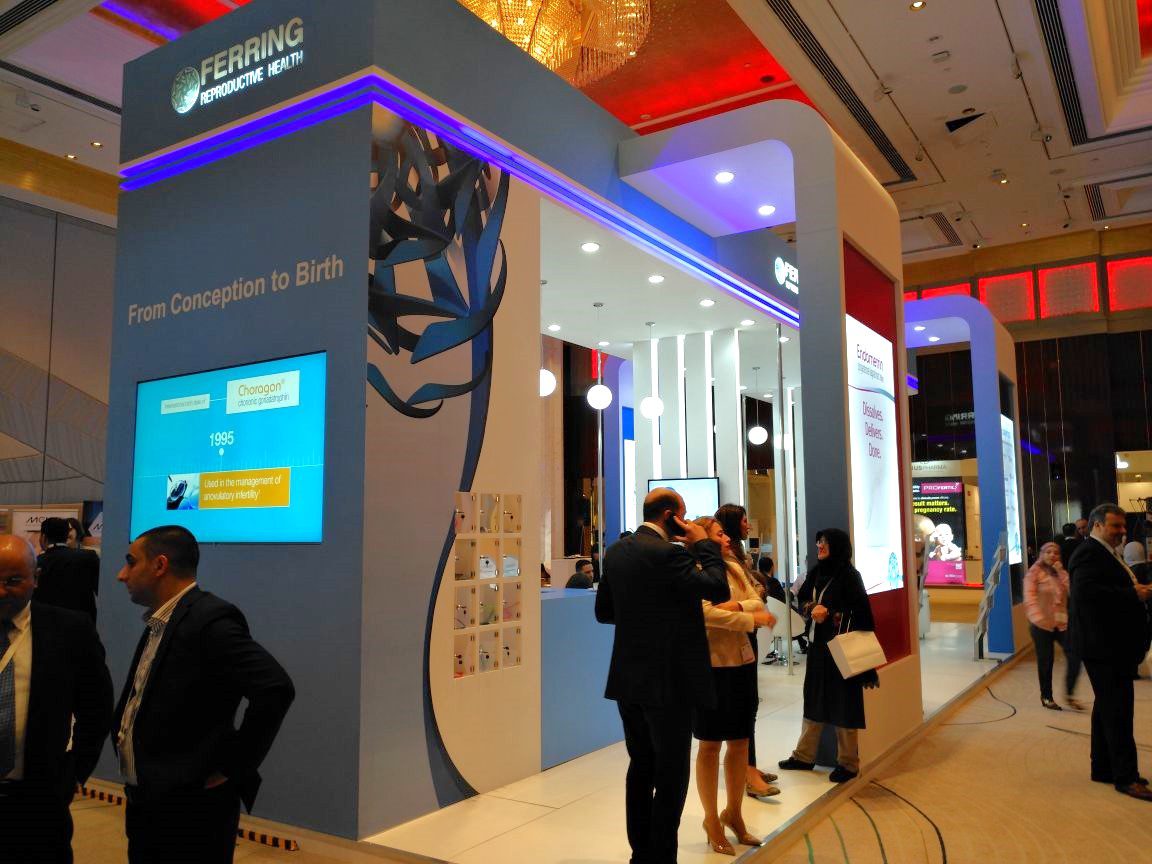 Ferring Pharmaceuticals booth at MEFS 2017 in the UAE