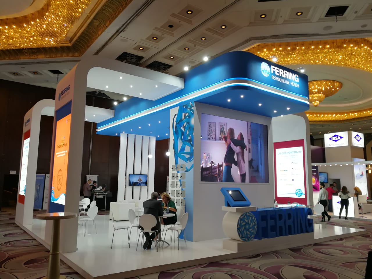 Ferring Pharmaceuticals booth at MEFS 2018 in Beirut