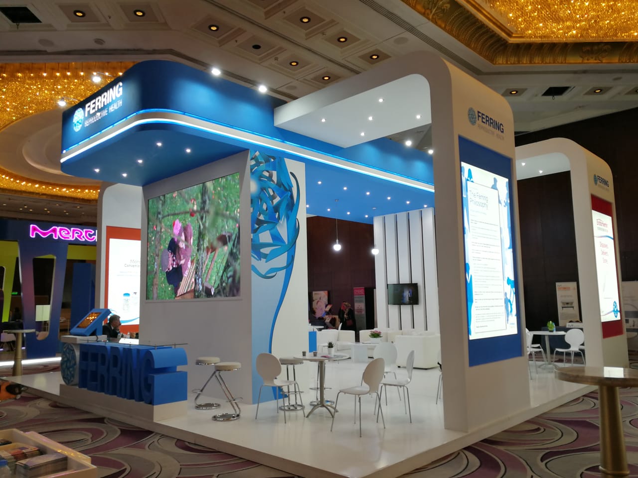 Ferring Pharmaceuticals booth at MEFS 2018 in Beirut
