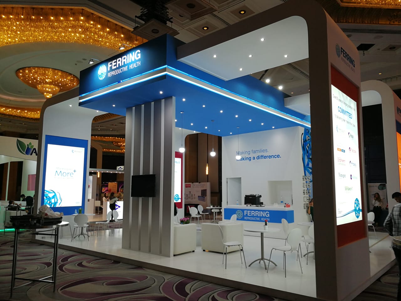 Ferring Pharmaceuticals booth at MEFS 2018 in Beirut