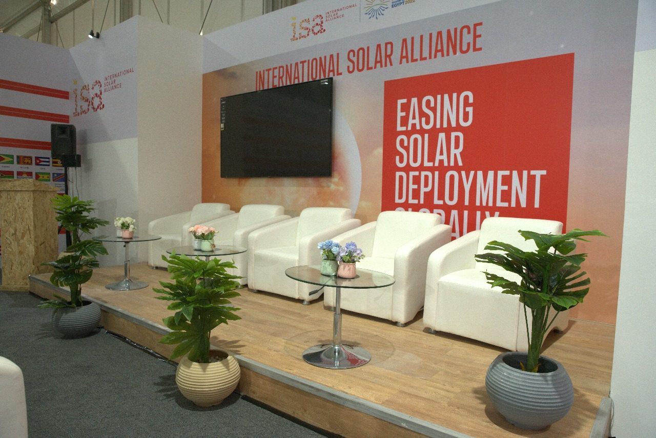 ISA (International Solar Alliance) booth at COP27 in Sharm El Sheikh