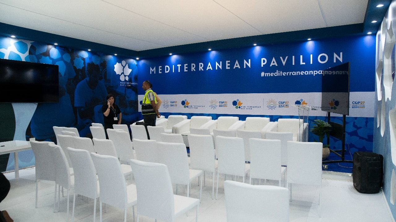 Mediterranean booth at COP27 in Sharm El Sheikh