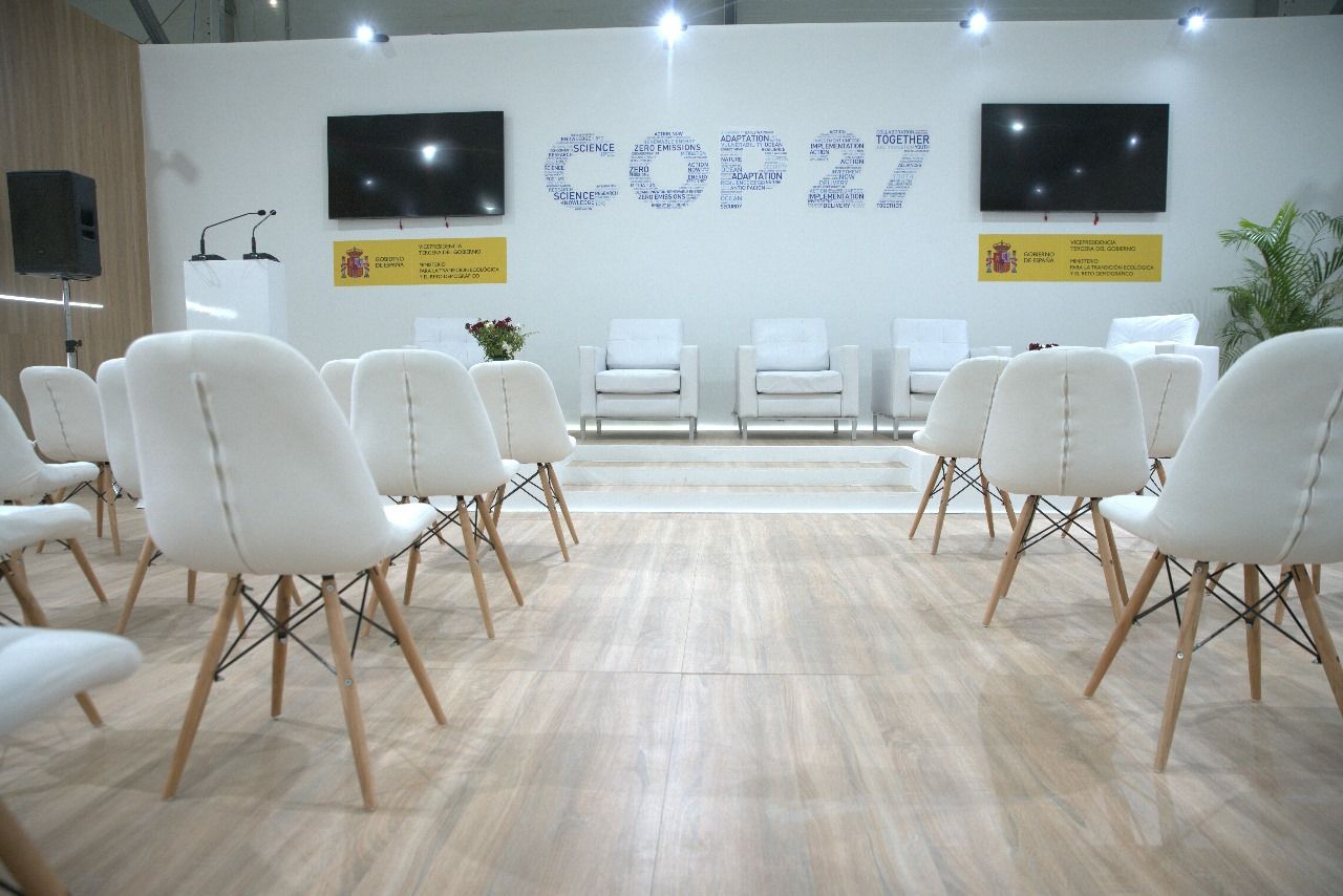 Spain booth at COP27 in Sharm El Sheikh