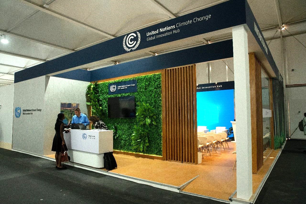 UNFCCC (United Nations Framework Convention on Climate Change) booth at COP27 in Sharm El Sheikh