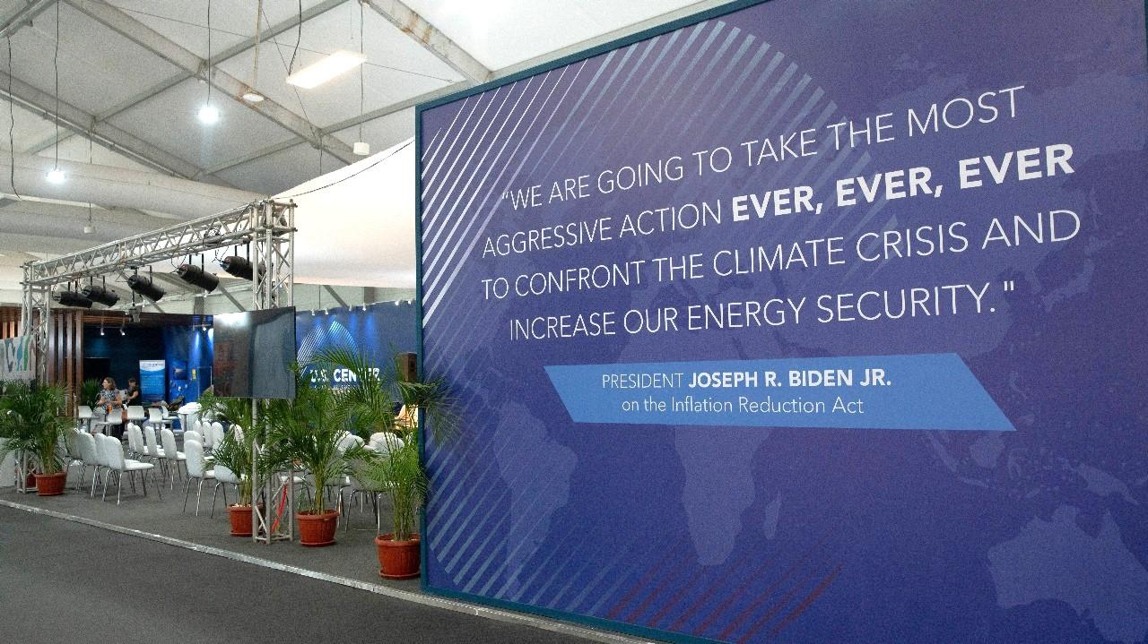 USA booth at COP27 in Sharm El Sheikh