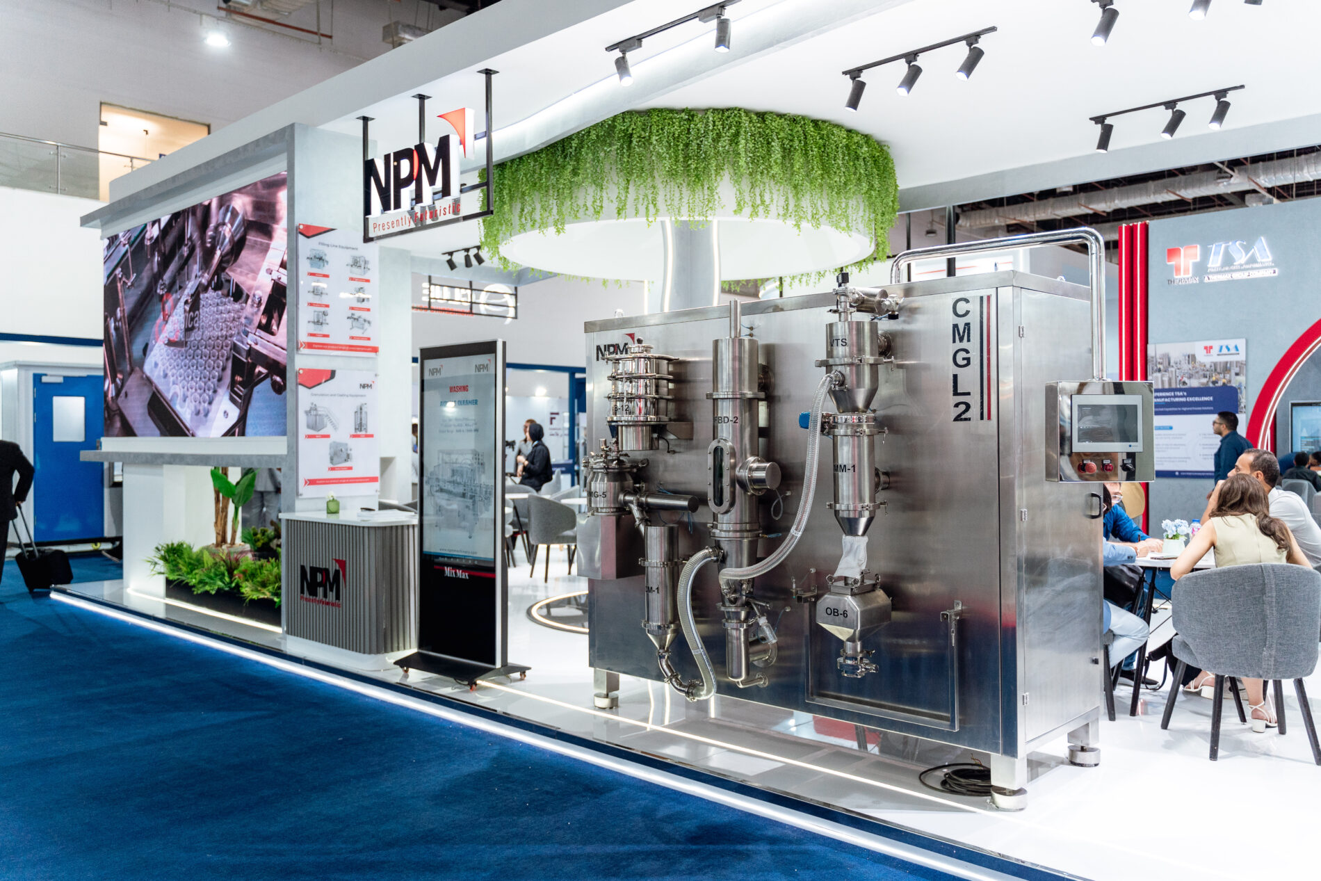 Booth design for Clue Engineering Solutions at Pharmaconex 2024
