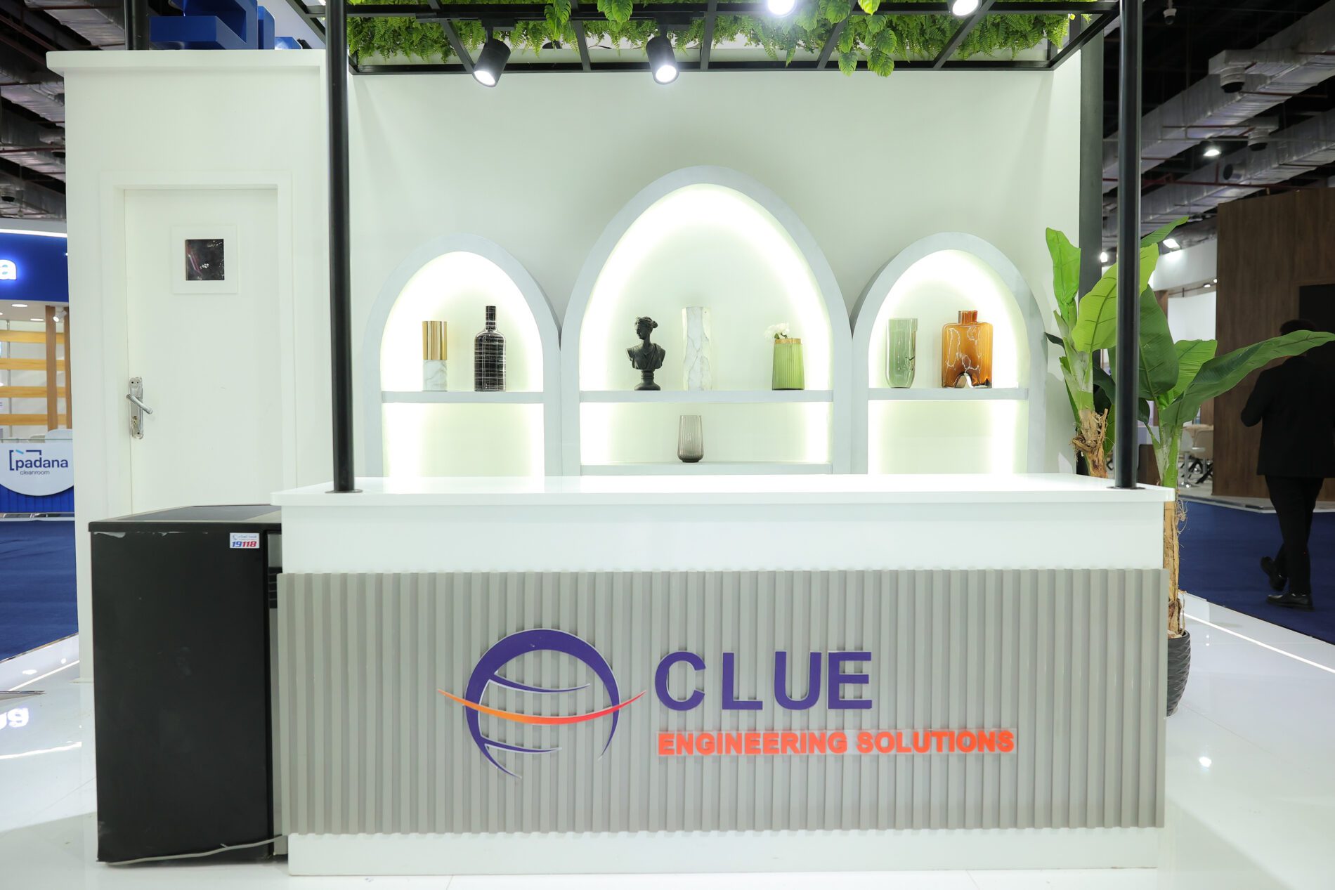 Booth design for Clue Engineering Solutions at Pharmaconex 2024