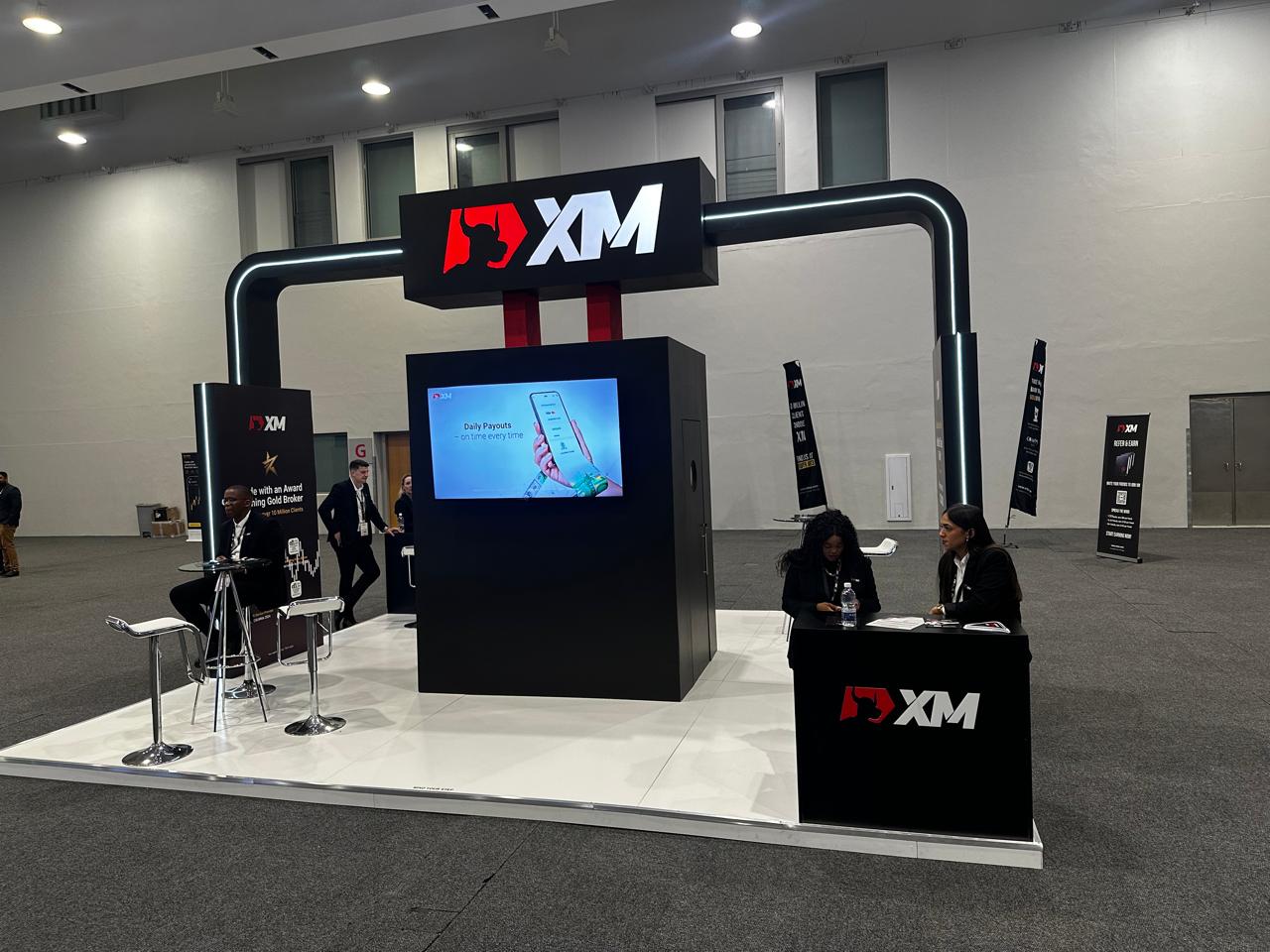 the XM group booth
